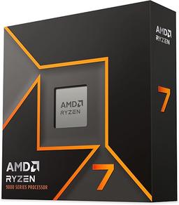 AMD Ryzen 7 9700X Prozessor (8 Kerne/16 Threads) 65W DTP, AM5 Sockel, 40MB Cache, Bis zu 5.5 GHz max Boost Frequenz, Kein Kühler